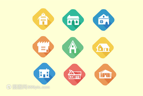 房屋建筑圖標 設計與意義